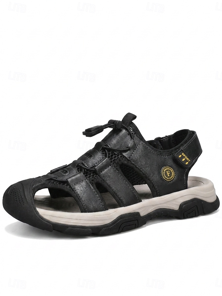 Men's Beach Vacation Fisherman Sandals, Adjustable Strap Outdoor Walking Shoes, Comfortable Non-Slip Sandals for Resort, Seaside, Travel 2026 - $46.99 –P7