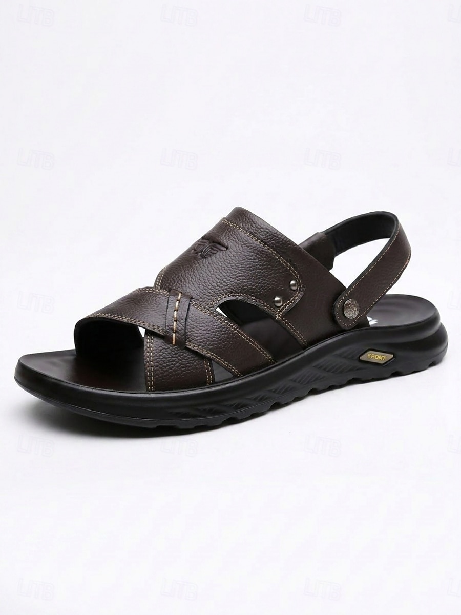 Men's Beach Vacation Open Toe Sandals, Adjustable Strap Casual Summer Shoes, Comfortable Non-Slip Sandals for Resort, Seaside Walking 2026 - $34.99 –P7
