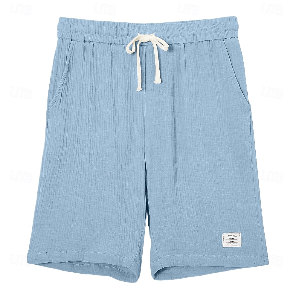 Bărbați Pantaloni Scurți Pantaloni scurți de vară Pantaloni scurți de plajă Pantaloni scurți casual Cordon Talie elastică Simplu Culoare solidă Culoare solida Confort Respirabil Scurt Zilnic În aer 2026 - $25.99 –P4