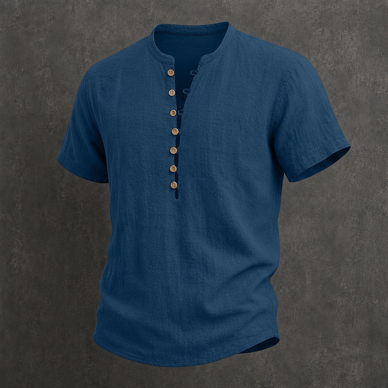 Bărbați Cămașă de in Cămașă popover Cămașă de vară Cămașă casual Simplu Casual Zilnic Negru Alb Roșu Vin Bleumarin Manșon scurt Guler Vară Îmbrăcăminte Nasturi 2026 - $22.99 –P5