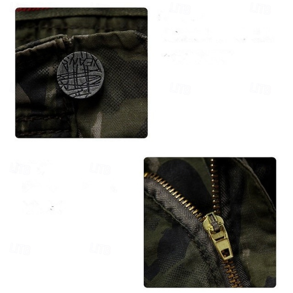 Men's Comfort Waist Tactical Cargo Cargo Shorts Shorts Casual Shorts Multi Pocket Flap Pocket Camouflage Windproof Wearable Knee Length Casual Outdoor Streetwear Fashion Streetwear Blue Army Green 2026 - $37.99 –P5