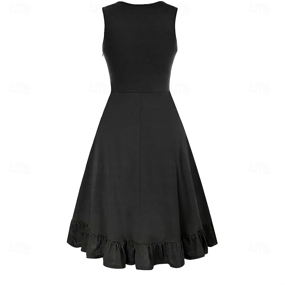 Punk & Gotico Rinascimento Steampunk Vestito Strega Ragazza gotica Tinta unica Costume Per donna Fantasia Stile Steampunk Notte di Valpurga Halloween Carnevale Mascherata Casual Quotidiano Adulti del 2026 a $38.99 –P4