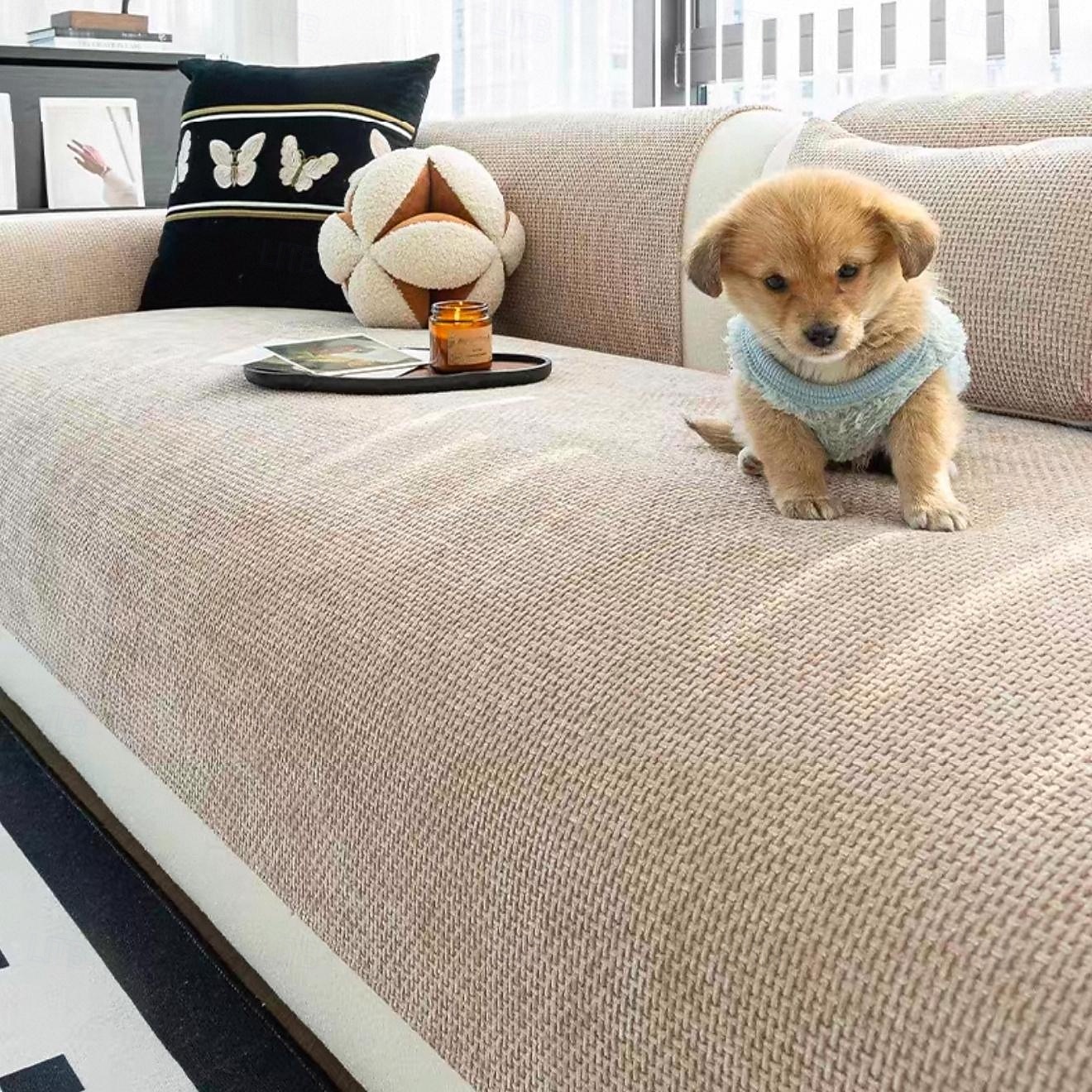 Solid Woven Chenille Sofa Cushion Pad, Anti-Slip Jacquard Couch Mat for All Seasons, Washable Sectional Furniture Protector 2026 - $13.49 –P2