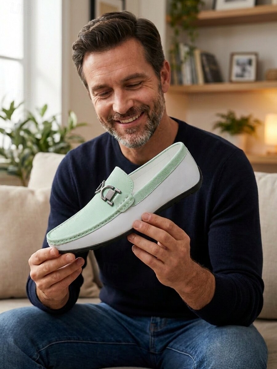Men's Island & Cruise White Loafers, Slip-On Casual Driving Shoes, Lightweight Vacation Shoes for Deck, Resort, Summer Travel 2026 - $54.99 –P2