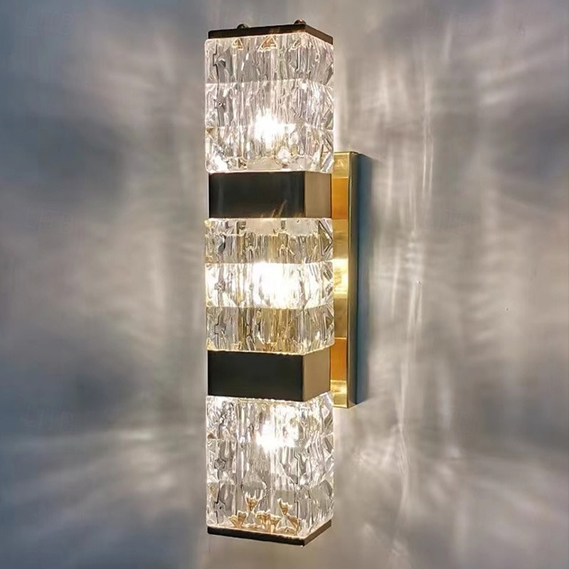 Crystal wall sconces, indoor bathroom vanity wall accessories, vintage gold wall-mounted lights, bedroom, bedside table, hallway, dining room decor 2026 - $265.29 –P5