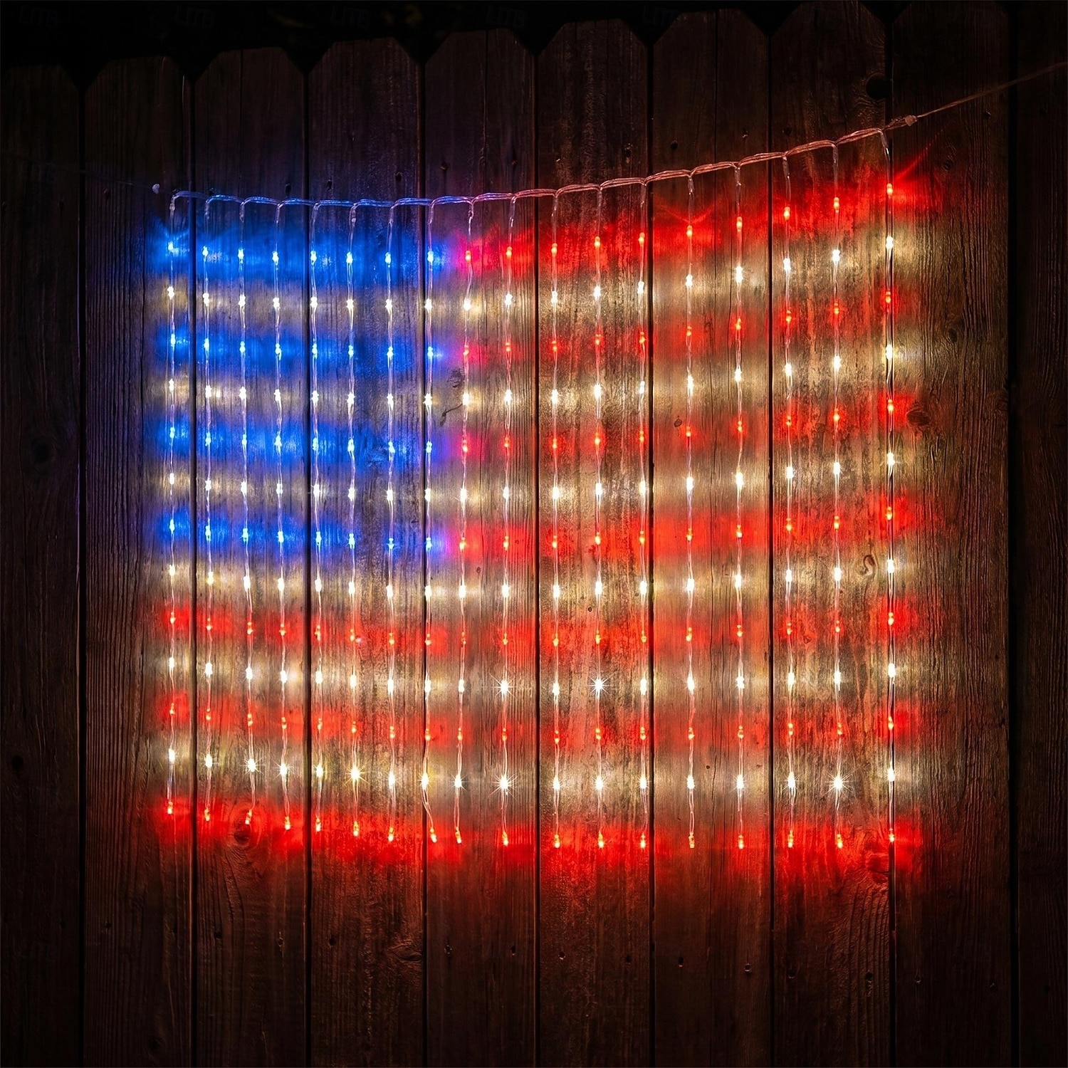 Lichterkette mit amerikanischer Flagge zum 250. Jahrestag der USA, 1,8 m lang, 128 LEDs in Rot, Weiß und Blau, USB-Anschluss, patriotische Fensterbeleuchtung für den 4. Juli, Unabhängigkeitstag, 2026 - $23.99 –P6