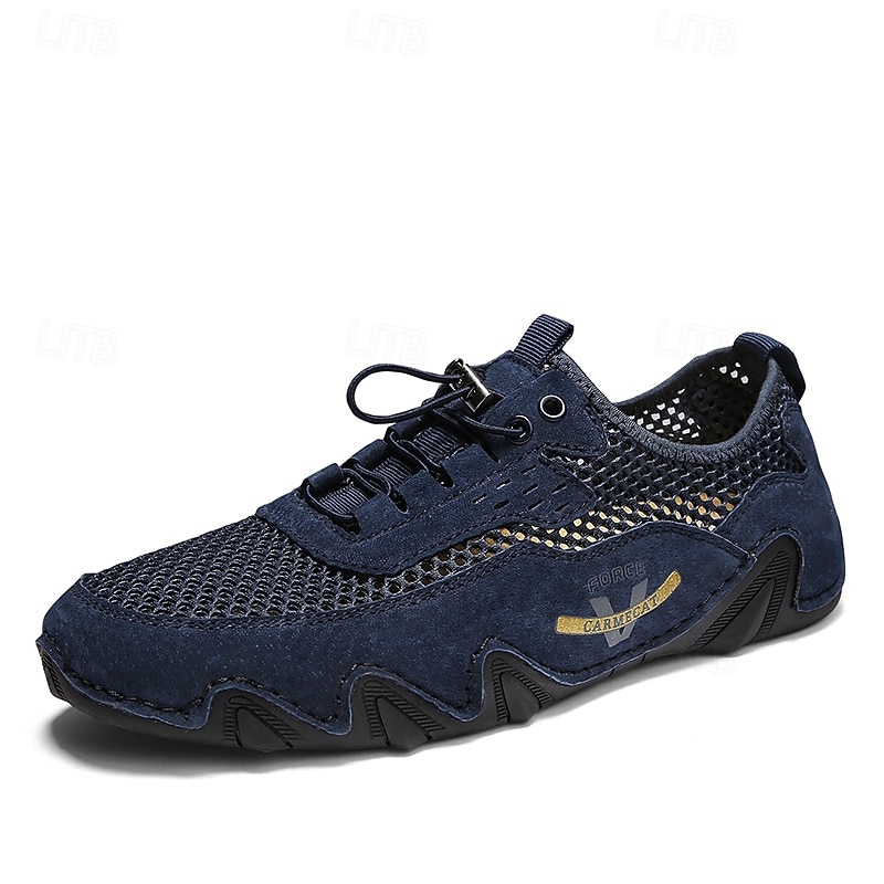 Scarpe da ginnastica da uomo beige in mesh – scarpe casual traspiranti e leggere, comode calzature da esterno per viaggi, passeggiate e uso quotidiano del 2026 a $46.99 –P6