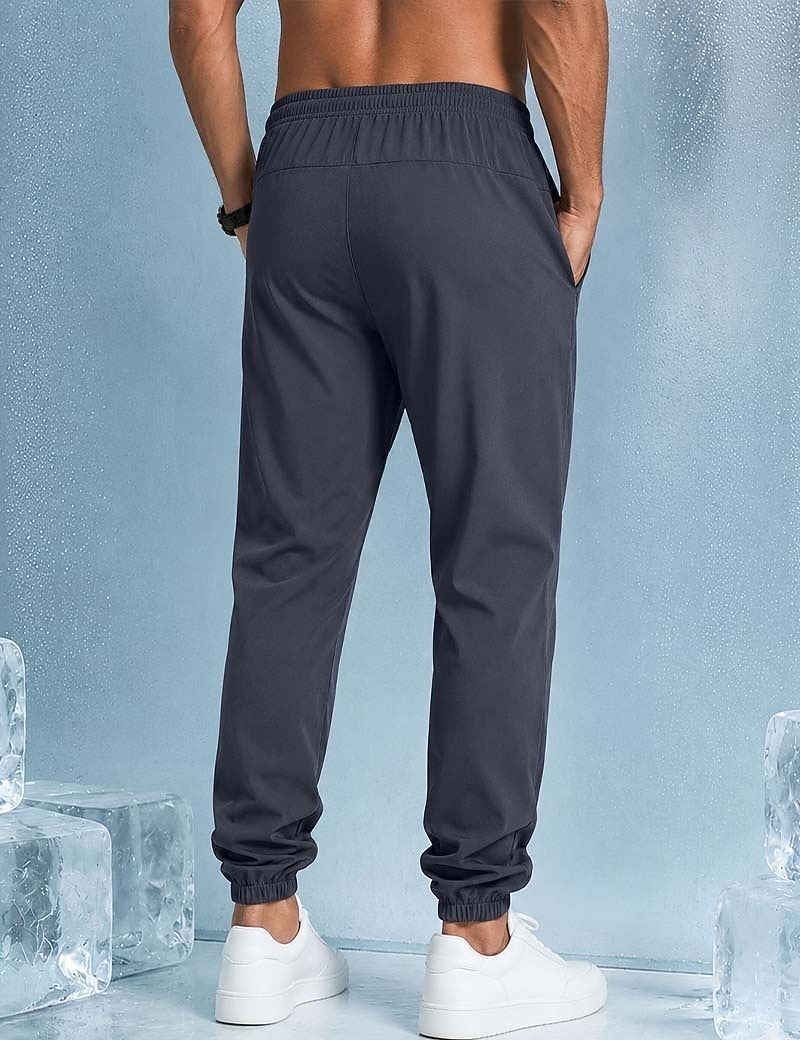 Voor heren Joggingbroeken Broek Vrijetijdsbroek Sneldrogende broek Koelbroek Zak met rits Elastisch manchet Effen Lichtgewicht Ademend Volledige lengte Casual Dagelijks Buiten Modieus Streetwear 2026 - $18.99 –P2