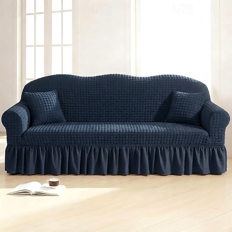 Country Style 3D Stretch Sofa Cover with Skirt, Washable Elastic Couch Slipcover for 1/2/3/4 Seater, Fitted Furniture Protector 2026 - $47.99 –P34