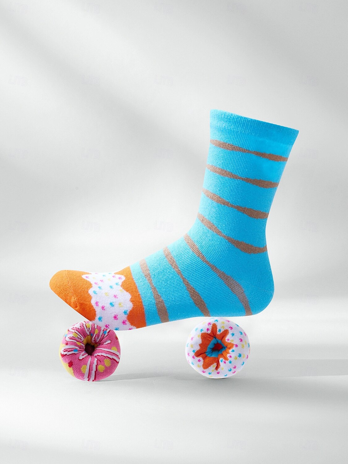 3 Pairs Novelty Donut Socks for Women Men, Funny Colorful Doughnut Patterned Cotton Crew Socks, Unique Foodie Gifts for Birthday Christmas, Creative Gag Gift for Donut Lovers, Stocking Stuffer 2026 - $17.99 –P1