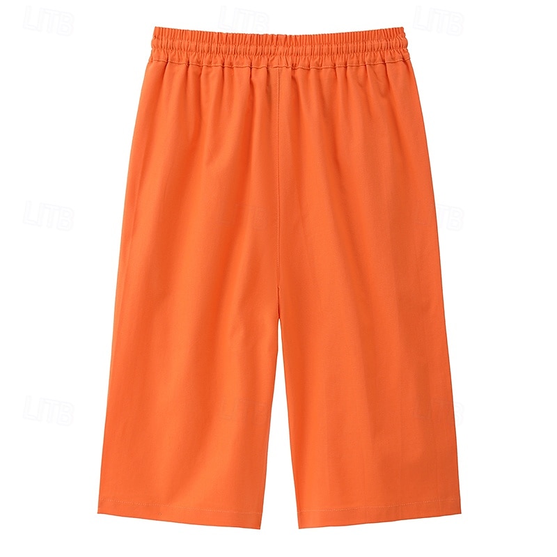 Bermuda feminina de linho, estilo chino, ideal para o verão, férias, streetwear, casual, comprimento até o joelho, cintura média, lisa, com cordão, bolso, confortável, respirável, sem elasticidade, para uso diário, ao ar livre, na rua, branca. de 2026 por $10.99 –P12