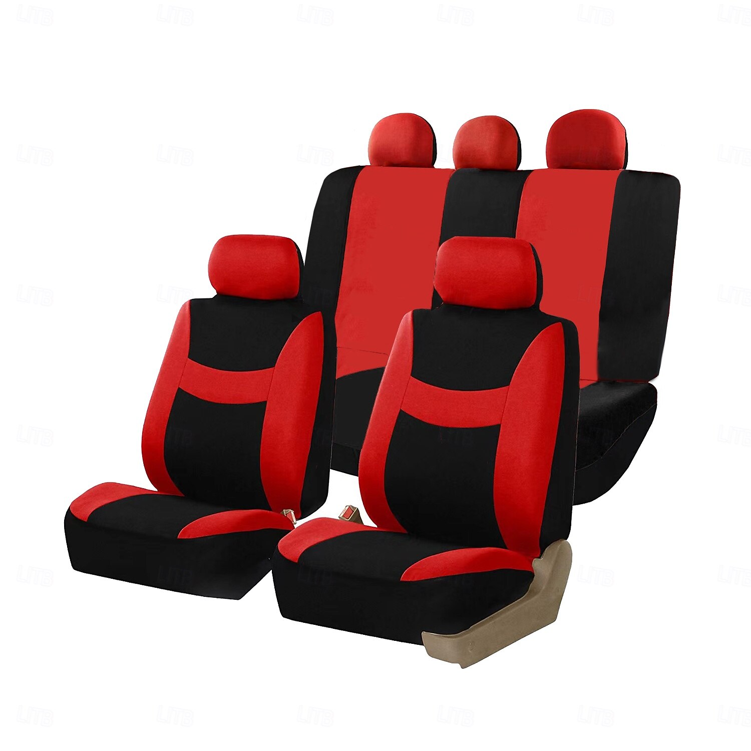 Set completo di 9 coprisedili universali per auto, in tessuto a rete di poliestere traspirante, per auto, SUV, berline e camion. Eleganti accessori per interni bicolore, facili da installare. del 2026 a $34.99 –P5