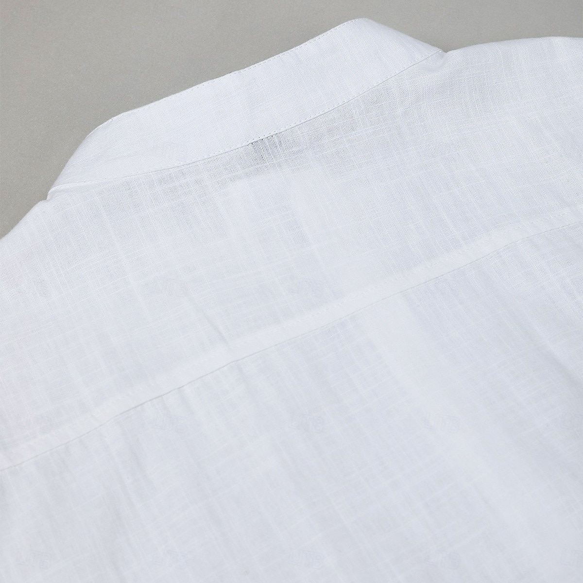 Men Shirt Linen Shirt Summer Shirt Band Collar Shirt Button Up Shirt Plain Casual Daily Black+White+Gray Black+Blue+Gray White+Gray+Blue Orange+Gray+Black Short Sleeve Stand Collar Summer Clothing 2026 - $45.99 –P6