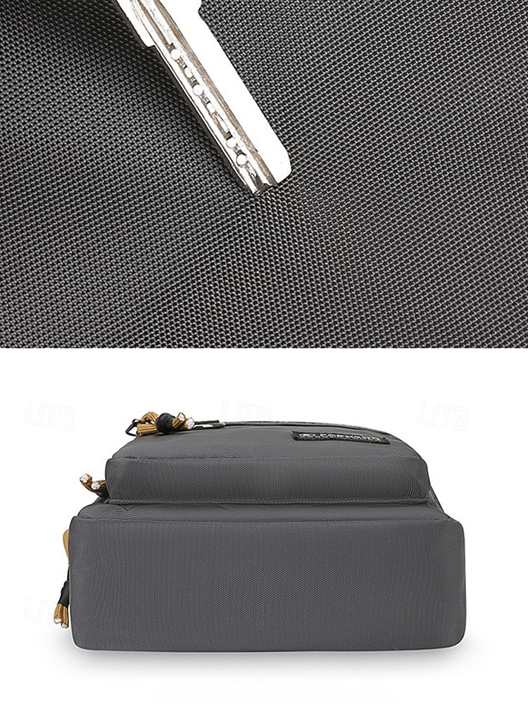Męska torba listonoszka typu crossbody, lekka, poliestrowa torba na ramię, wielokieszeniowa, torba podróżna na co dzień, do pracy, na zakupy, na wakacje, do pracy na świeżym powietrzu, na co dzień, w 2026 - $11.99 –P4