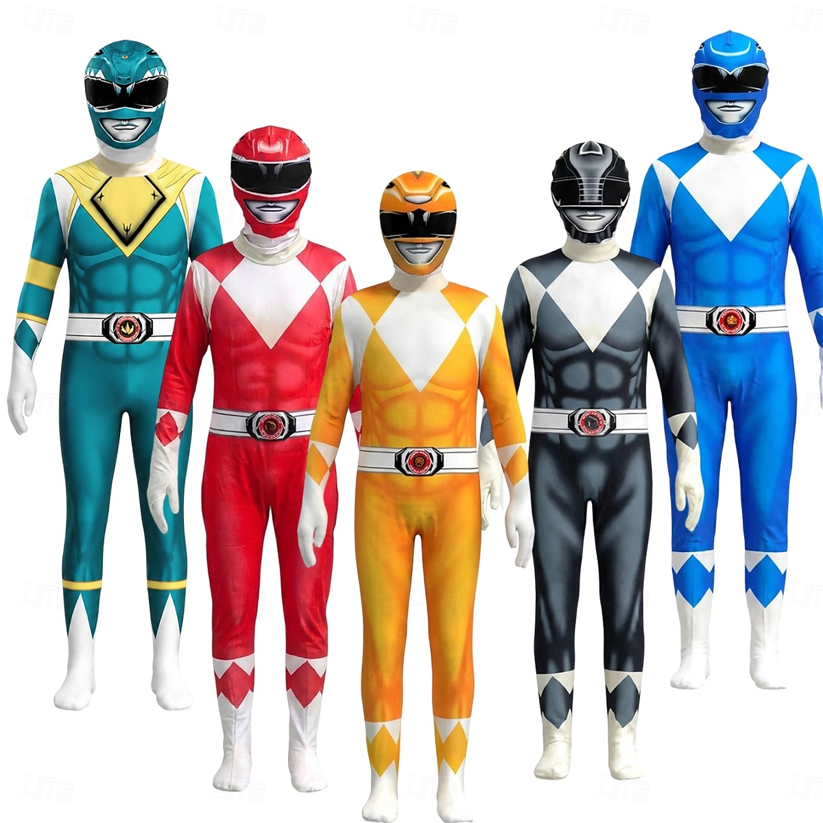 Mächtige Helden Tommy Oliver Cosplay Kostüm Overall Cosplay for Herren Damen Jungen Kinder Erwachsene Karneval Maskerade Veranstaltung / Fest Maskerade 2026 - $30.99 –P1