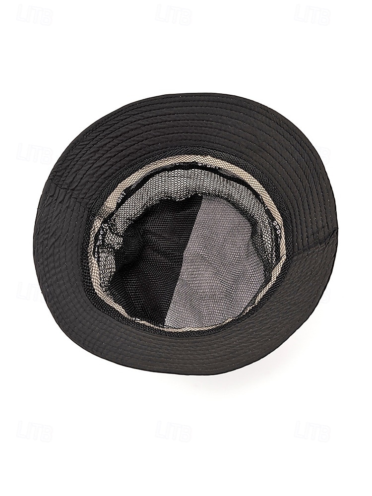 Ademende mesh bucket hat voor heren, lichtgewicht zomerzonnehoed van polyester met verstelbare pasvorm, pet voor buitenactiviteiten zoals vissen, wandelen en reizen, boonie hat met UV-bescherming, 2026 - $11.99 –P9