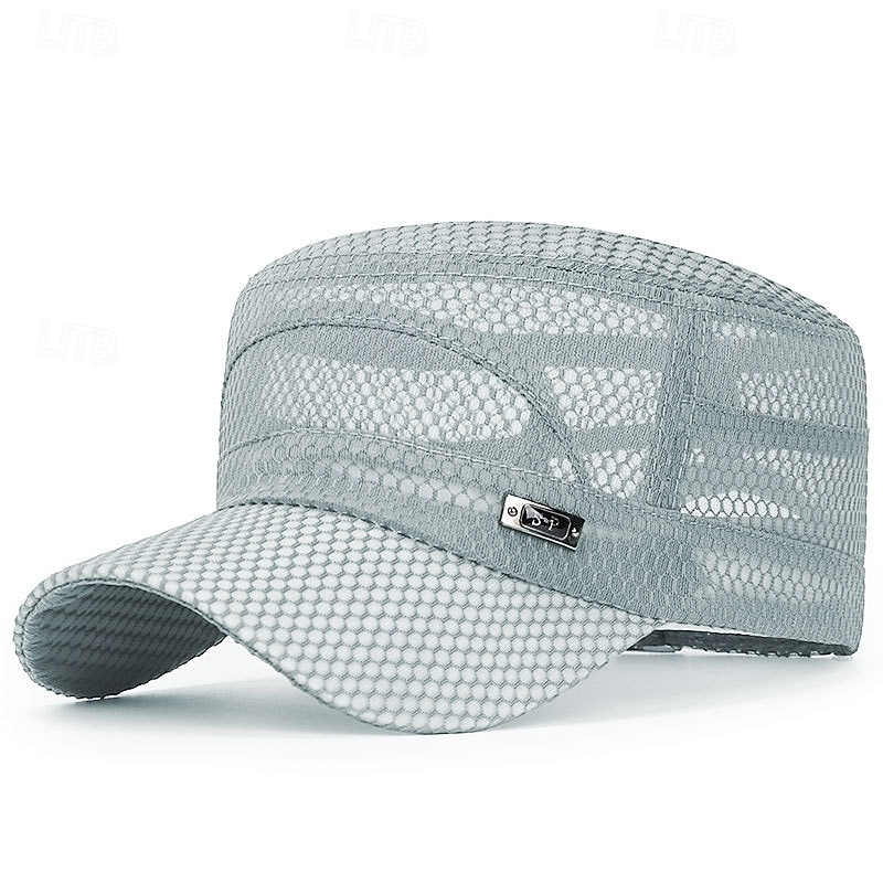 Baseballkappe mit flachem Schirm für Herren, verstellbarer, stylischer Sommerhut mit Sonnenschutz, Freizeitaccessoire für Outdoor-Sportarten wie Angeln und mehr, Accessoires für Erwachsene 2026 - $9.99 –P10