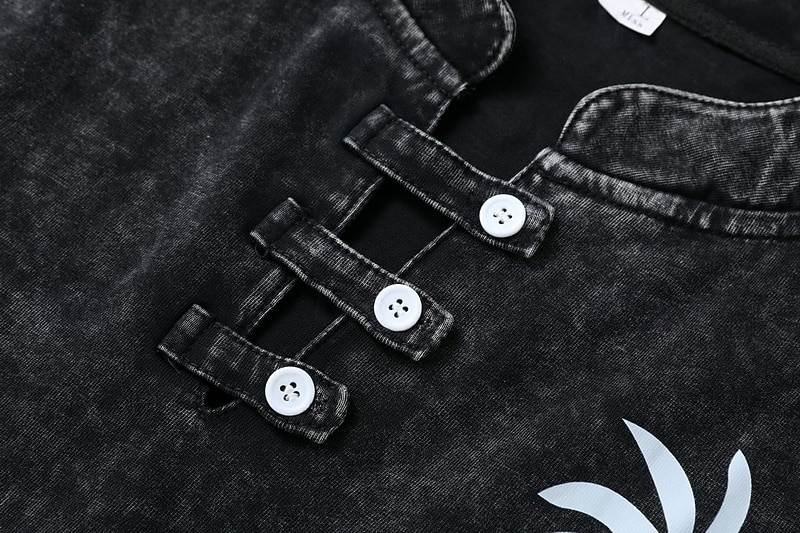 Dámská vintage henley košile softfade™ ze 100% bavlny - měkké prané, krátké rukávy, základní top 2026 - $31.99 –P10