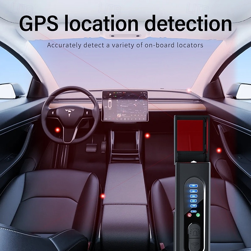 Verborgen cameradetector, gps-trackerzoeker, RF-signaaldetector voor afluisterapparatuur, anti-spionageapparaat, draagbare privacybeschermer voor hotel, thuis en op reis, handzame 2026 - $31.99 –P12