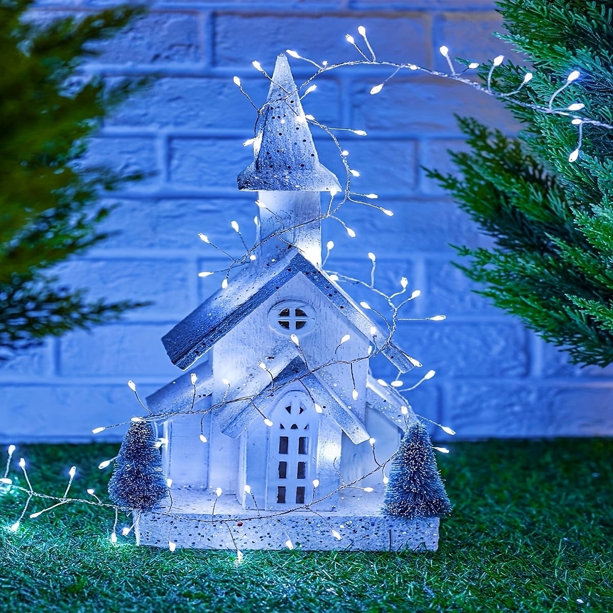 Solcelledrevet lyslenke 6m 200 LED fyrverkeriformet lyslenke med 8 blinkende moduser for hagefester utendørs belysning bryllup terrassedekorasjon 2026 - $25.99 –P12