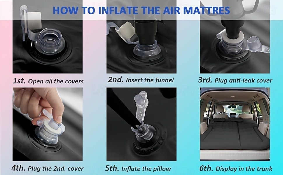 SUV Car Air Mattress Inflatable Bed for Trunk - Portable Travel Sleeping Pad Foldable Car Bed for Camping Road Trip with Pillows and Electric Pump, Universal Fit for SUV Minivan Truck 2026 - $59.99 –P12