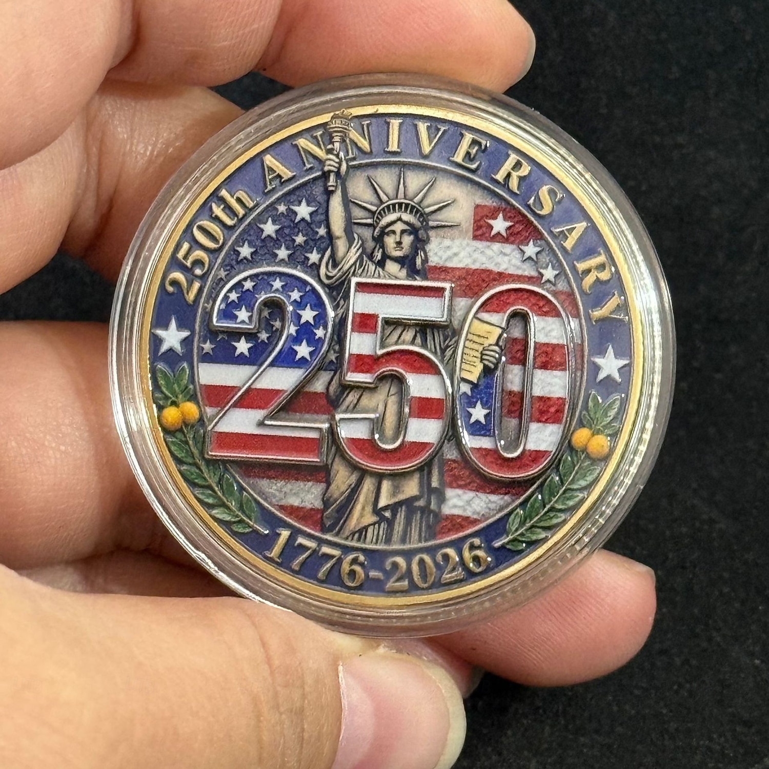 5 pièces commémoratives du 250e anniversaire de l'Amérique, 1776-2026, pièce patriotique du semi-quincentenaire des États-Unis, Statue de la Liberté &Cloche de la Liberté, souvenir idéal pour les de 2026 ? $15.99 –P7