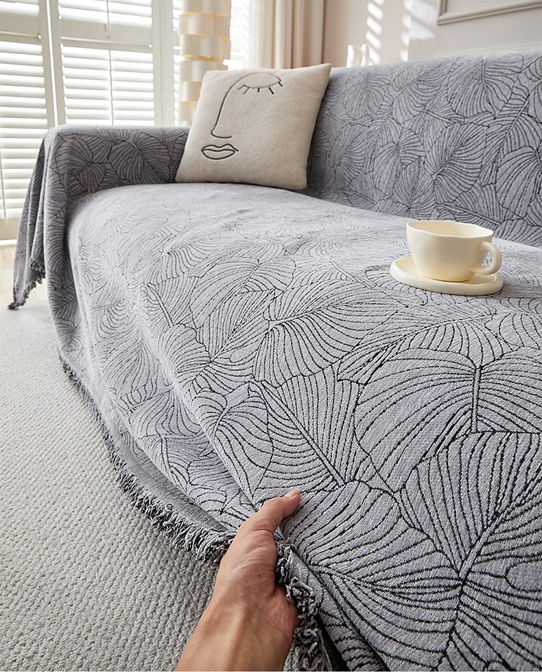 Sofa Cover Blanket One Piece Couch Cover Anti Cat Scratch Herringbone Sofa Slipcover Full Coverage Furniture Protector Washable Sofa Throw for Living Room 2026 - $7.99 –P3