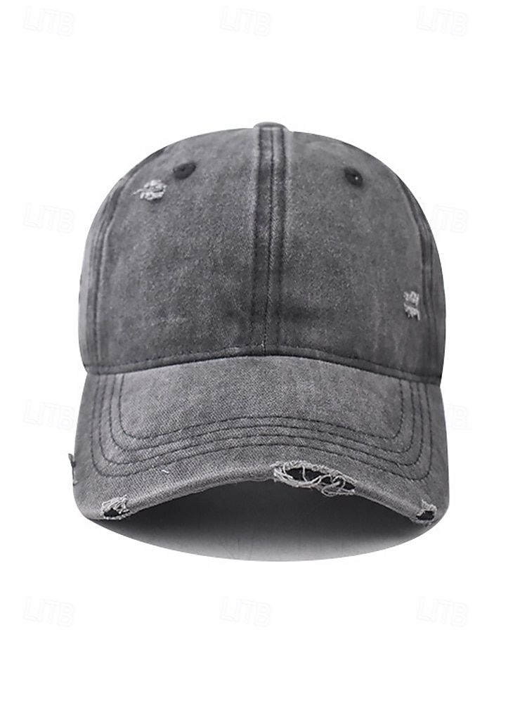 férfi vintage mosott, kopott pamut baseballsapka, állítható apuka sapka, többszínű retro alkalmi kültéri sapka utazáshoz, túrázáshoz, horgászathoz, mindennapi viselethez 2026 - $11.99 –P6