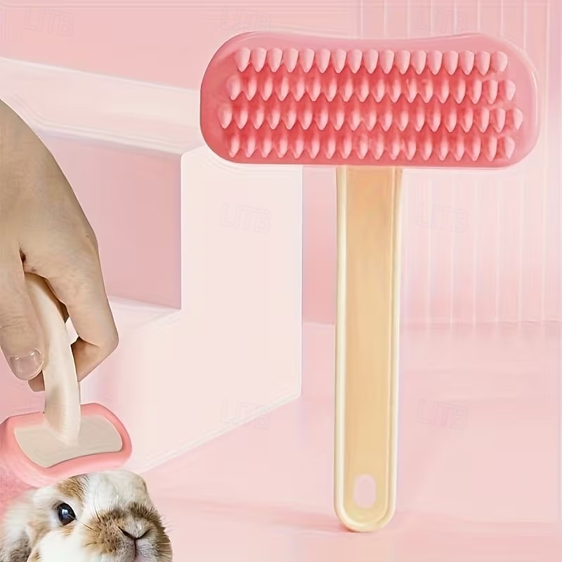 3 peines de silicona para conejos, peines para mascotas pequeñas, peines para pelo de gato, cepillos para pelo de cobaya, herramienta de limpieza y cuidado del pelo, recortador de belleza, peine para 2026 - $18.99 –P1