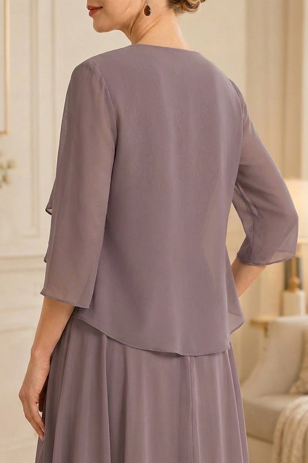 scialli per ospiti di nozze avvolgere le donne impacchi per la madre puro elegante chiffon a mezza manica impacchi da sposa con balze per la festa primaverile&amp; estate del 2026 a $45.99 –P2