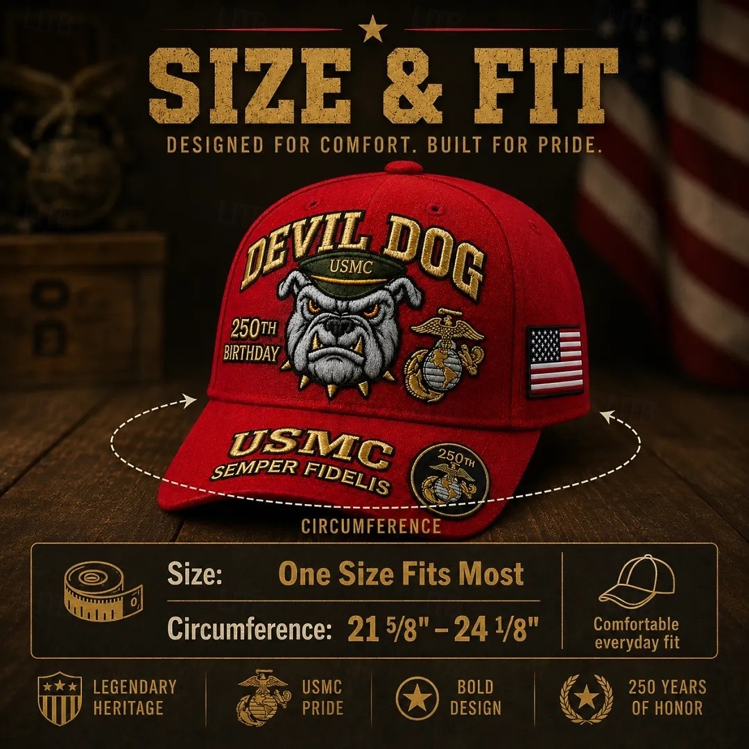 Cappello commemorativo del 250° anniversario del Corpo dei Marines degli Stati Uniti, cappello militare regolabile ricamato, copricapo patriottico in omaggio al Corpo dei Marines, regalo di apprezzamento per i veterani, ricordo dell'anniversario per uomin del 2026 a $21.99 –P9