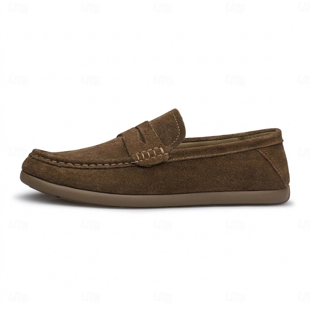 Ανδρικά κρεμ μοκασίνια σε χρώμα penny – ελαφριά, casual παπούτσια με slip-on, άνετα υποδήματα για θέρετρα για ταξίδια διακοπών, αναψυχή το Σαββατοκύριακο και καθημερινή χρήση. 2026 - $59.99 –P11
