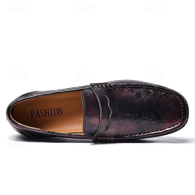 Men's Vintage Penny Loafers, Slip-On Business Casual Dress Shoes, Classic Comfort Shoes for Music Festival, Parties, Office, Daily Wear 2026 - $59.99 –P7