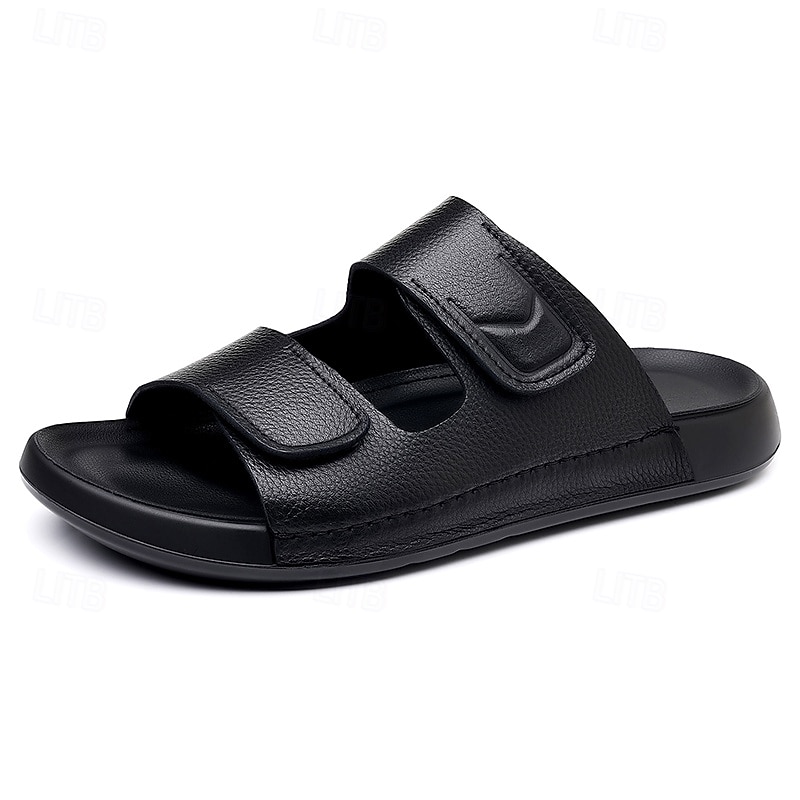 Sandali da uomo marroni, con cinturino regolabile e punta aperta, scarpe casual, comodi sandali estivi per spiaggia, piscina, resort e uso quotidiano. del 2026 a $42.99 –P4