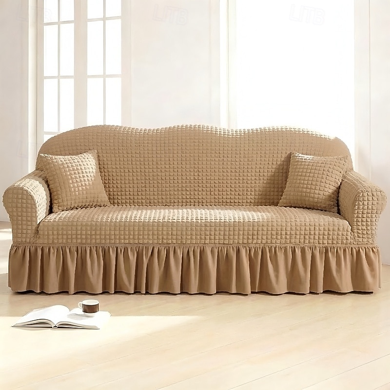 Country Style 3D Stretch Sofa Cover with Skirt, Washable Elastic Couch Slipcover for 1/2/3/4 Seater, Fitted Furniture Protector 2026 - $47.99 –P30