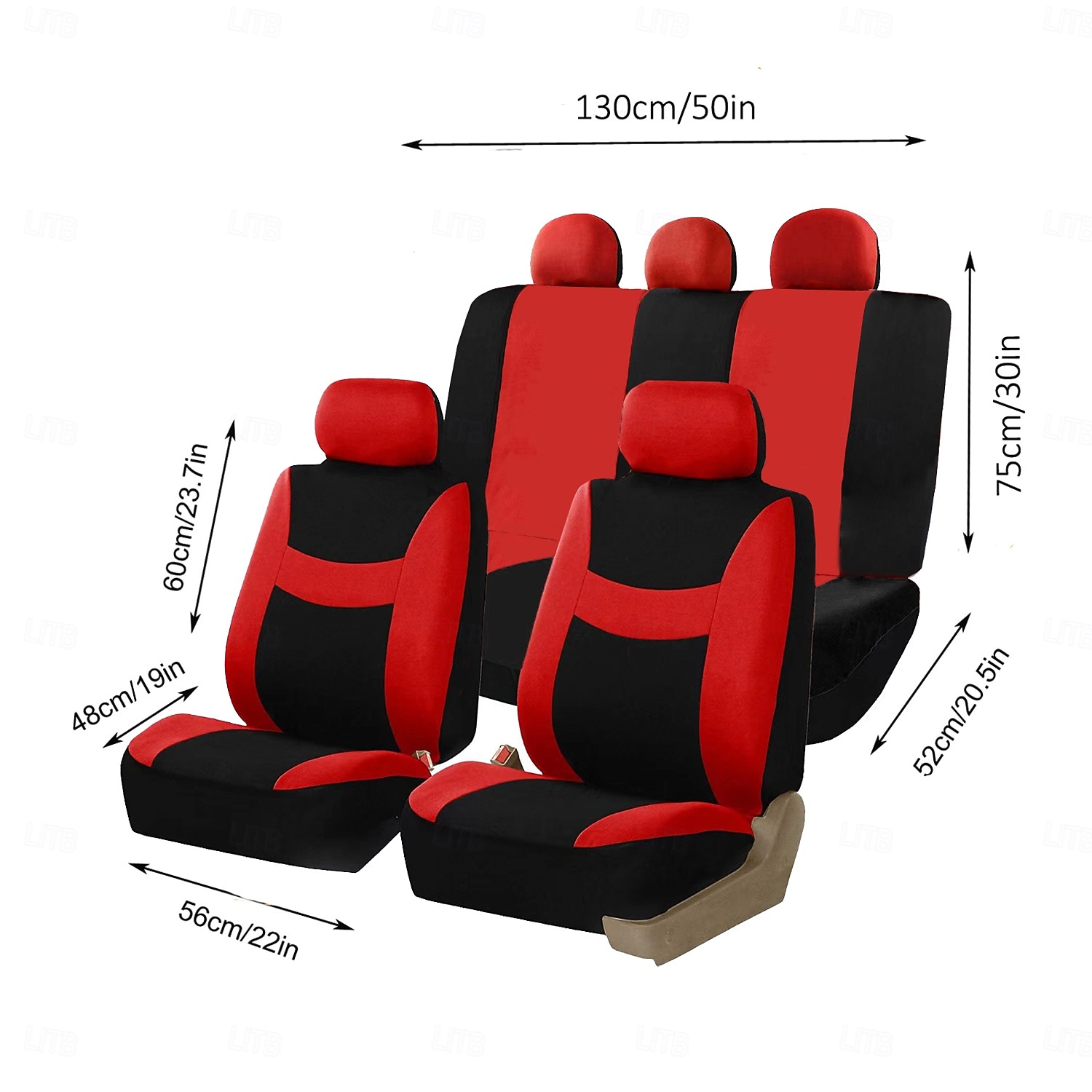 Set completo di 9 coprisedili universali per auto, in tessuto a rete di poliestere traspirante, per auto, SUV, berline e camion. Eleganti accessori per interni bicolore, facili da installare. del 2026 a $34.99 –P3