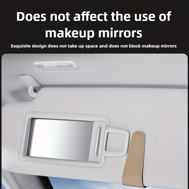 4 Pack Car Sunglasses Holder for Sun Visor, Magnetic Leather Eyeglass Clip Mount, Universal Visor Glasses Hanger & Ticket Card Organizer for Car SUV Truck, Scratch-Free One-Hand Operation 2026 - $13.99 –P10