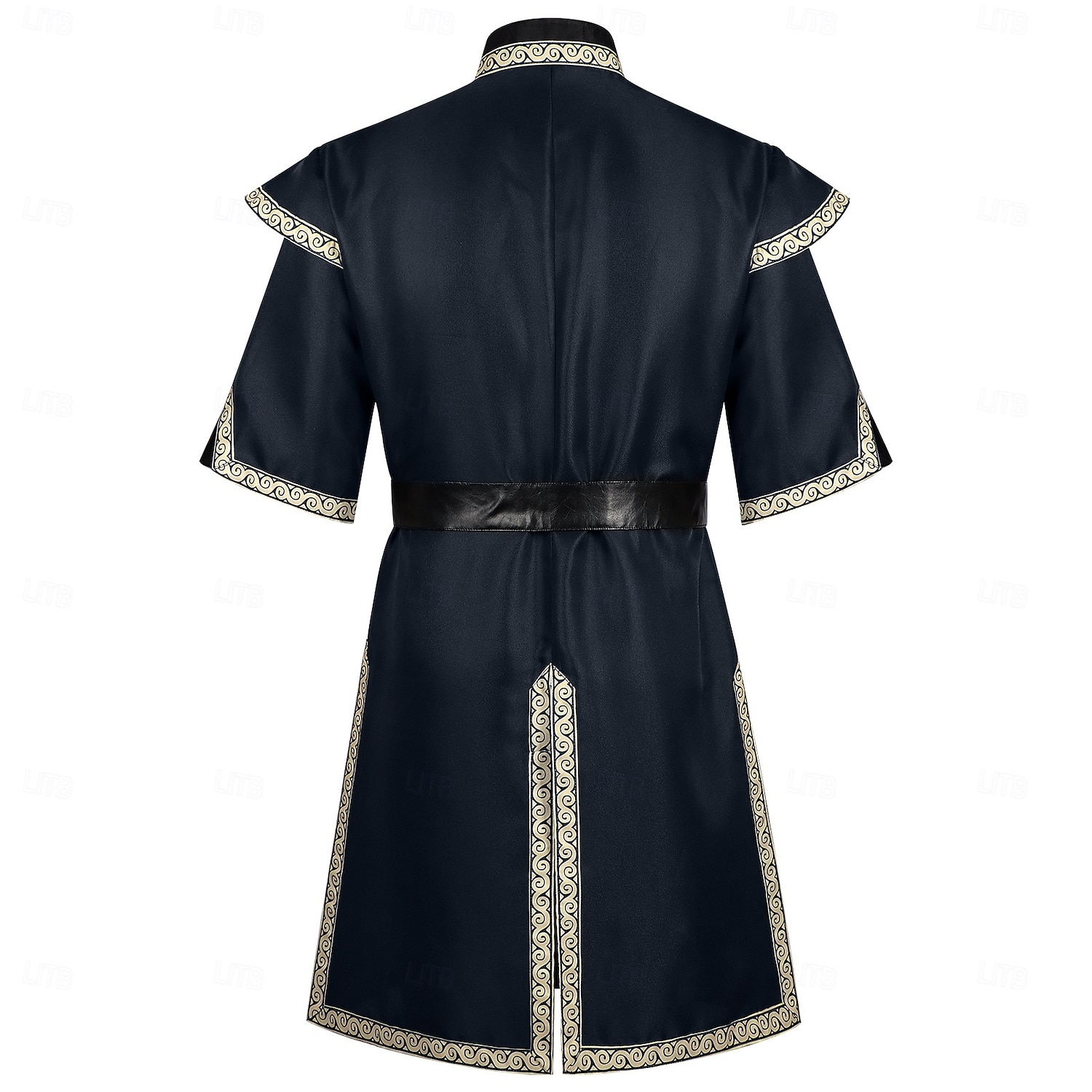 Retro Vintage Medieval Renaissance Waist Belt Tunic Prince Warrior Stand Collar Fancy Dress Men's Fantasy Halloween Carnival Renaissance Fair LARP Adults' Top Belt 2026 - $64.99 –P4