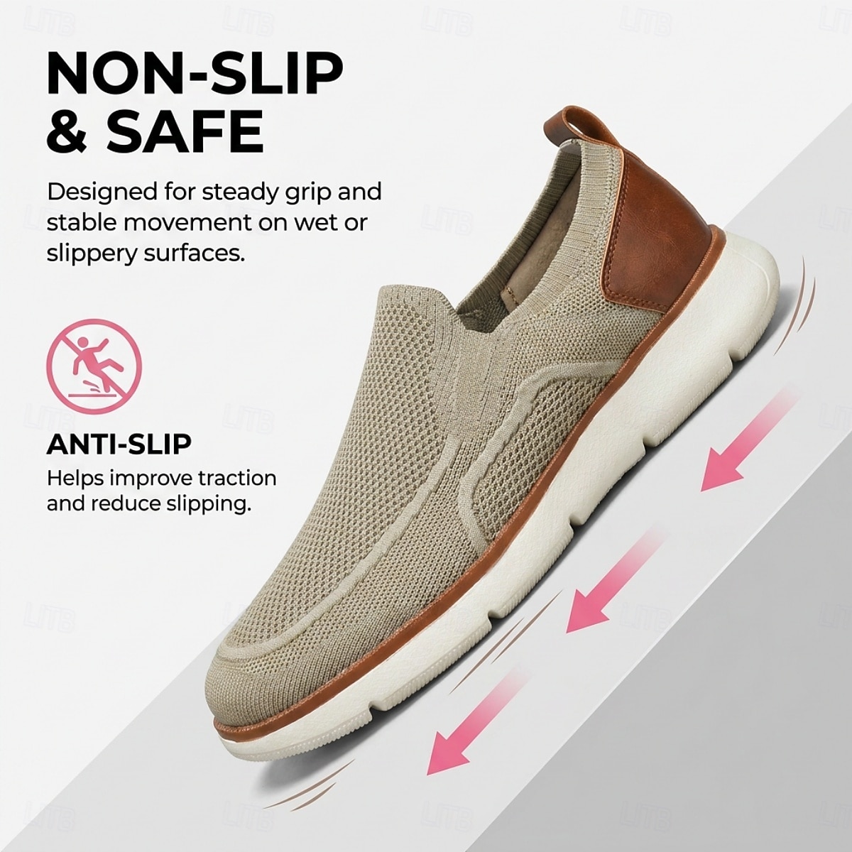 Tênis masculino slip-on para caminhada – tênis leves, respiráveis e confortáveis, calçado casual para viagens, caminhadas e uso diário. de 2026 por $34.99 –P4