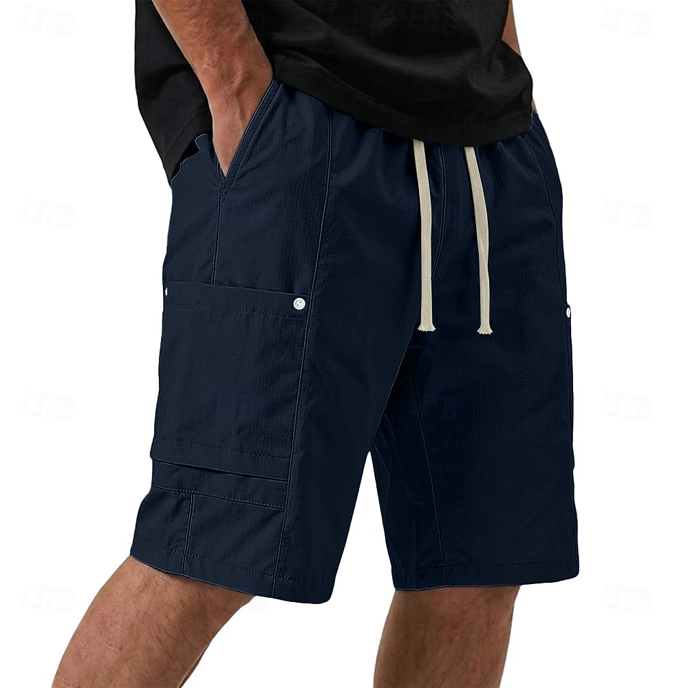 Herren Komfortbund Aktiv Shorts Freizeitshorts Sportliche Shorts Tasche Elastischer Bund Rein Einfach Einheitliche Farbe Komfort Schnelltrocknend Knielang Lässig Outdoor Training Sport Sportlich Blau 2026 - $28.99 –P2