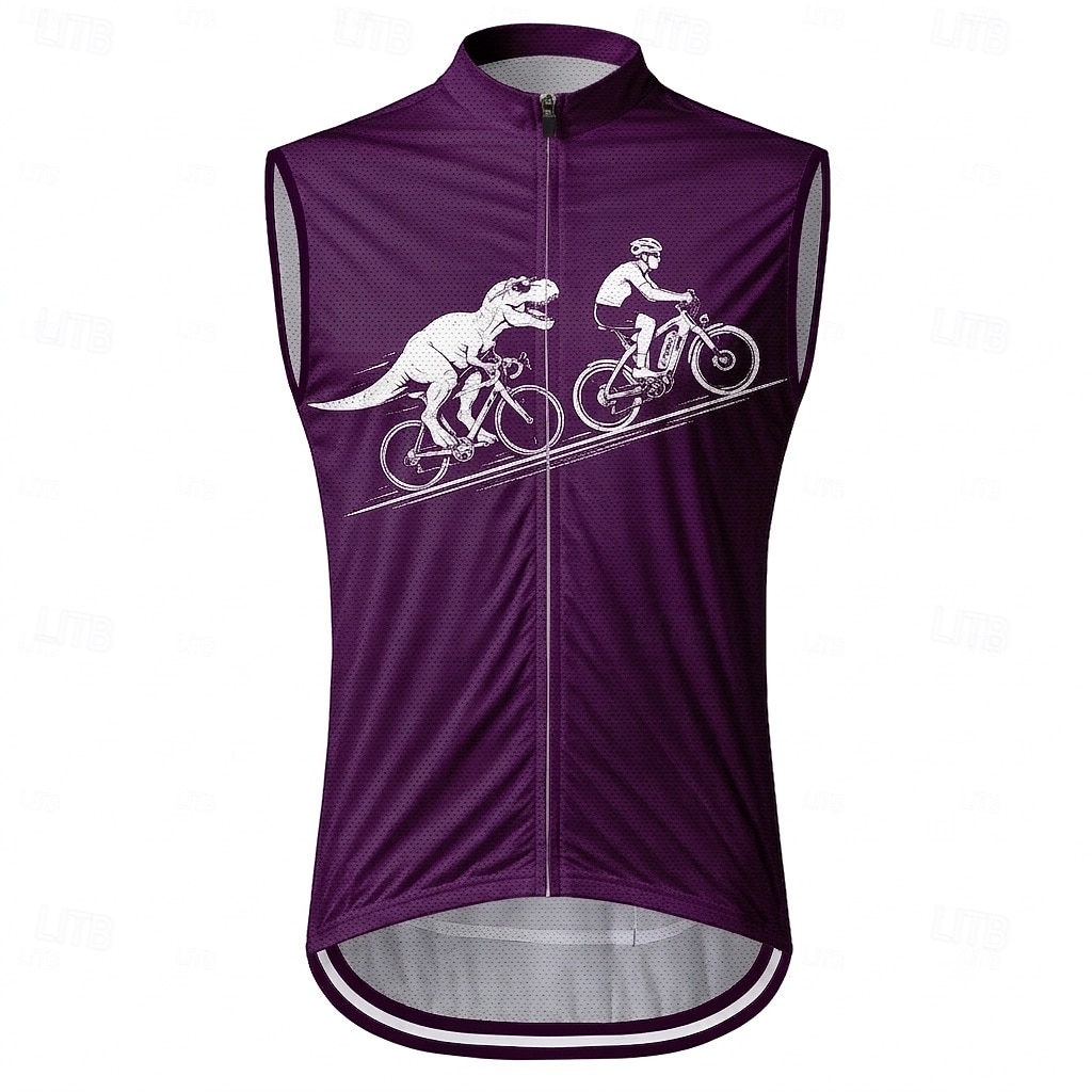 Per uomo Gilet da ciclismo Maglia da Ciclismo Geometrico Senza Maniche Bicicletta Gilet / Panciotto Maglia Top con 3 tasche posteriori Asciugatura Rapida Tasca Posteriore Traspirante Gli sport Viola del 2026 a $30.99 –P6