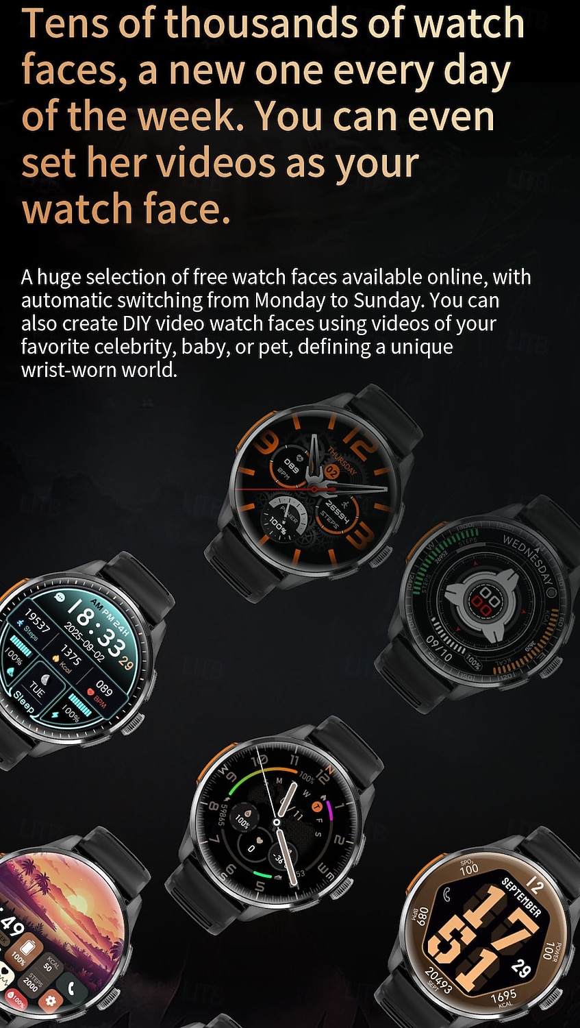5G smartwatch met simkaartslot, Android smartwatch voor heren met draaibare camera voor fotografie, wifi, GPS-ondersteuning, sociale media-apps zoals TikTok, Instagram en YouTube, en een eigen 2026 - $116.24 –P10