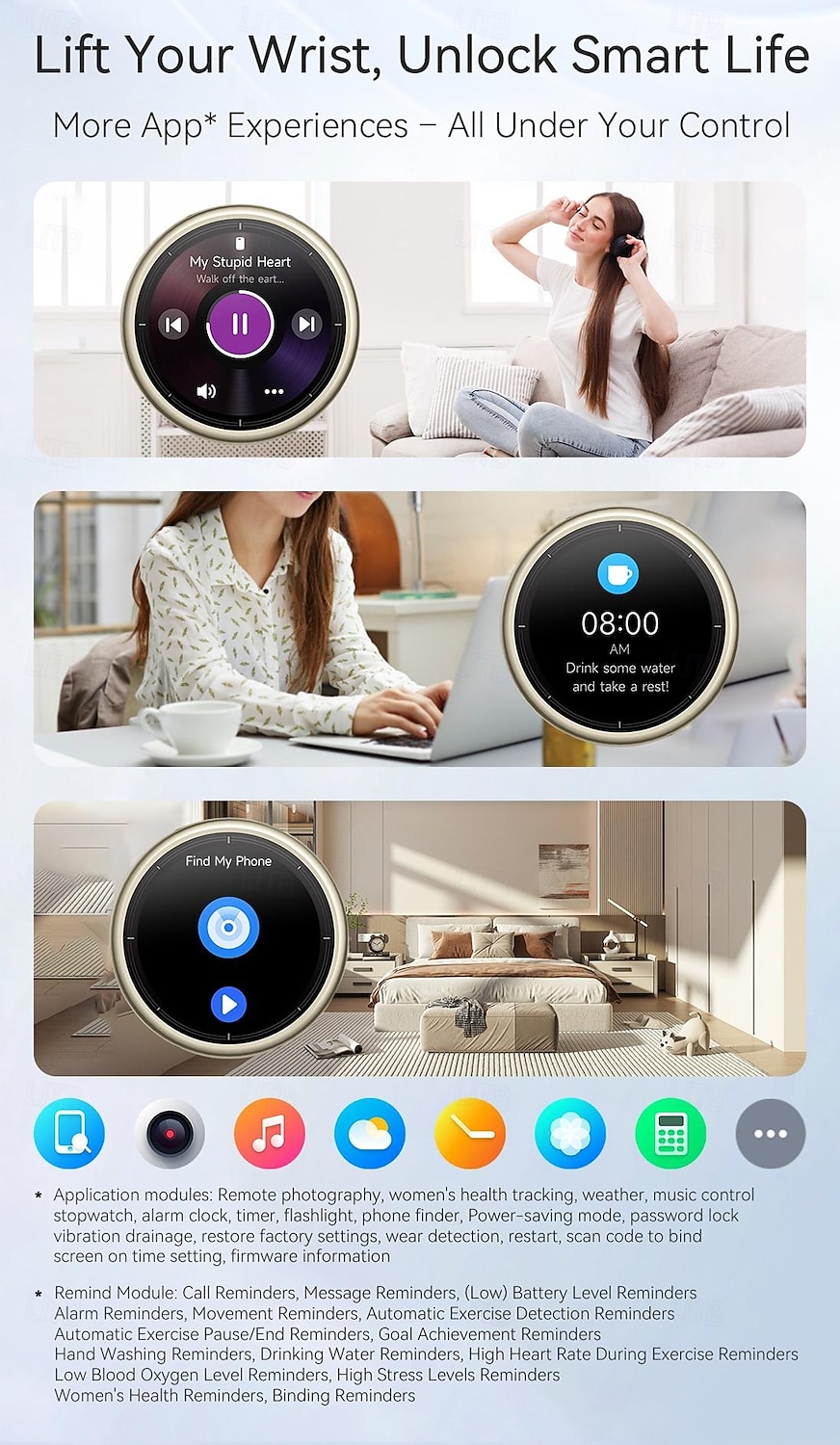 DR09 Smart Watch for Men Women (Answer/Make Call), 1.27" HD Round Display Fitness Tracker with Heart Rate Sleep Monitor SpO2, 24/7 Health Activity Tracker, IP68 Waterproof for Android iOS 2026 - $66.99 –P11