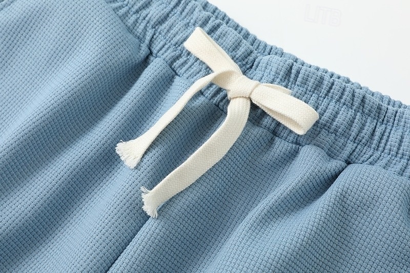 Per uomo Pantaloncini Waffle Pantaloncini Estivi Shorts da Spiaggia Pantaloncini casual Coulisse Elastico in vita Puro Tinta unica Tinta unita Comodità Lunghezza al ginocchio Casuale Quotidiano del 2026 a $22.99 –P3