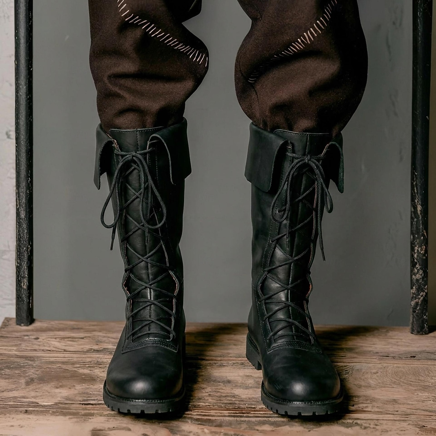 Medievale Rinascimento Scarpe Stivali al ginocchio Stivali jazz piatti Costume Per uomo Celtico Costumi da pirata Halloween Mascherata Performance LARP Fiera Rinascimentale Adulti Scarpe del 2026 a $53.99 –P1