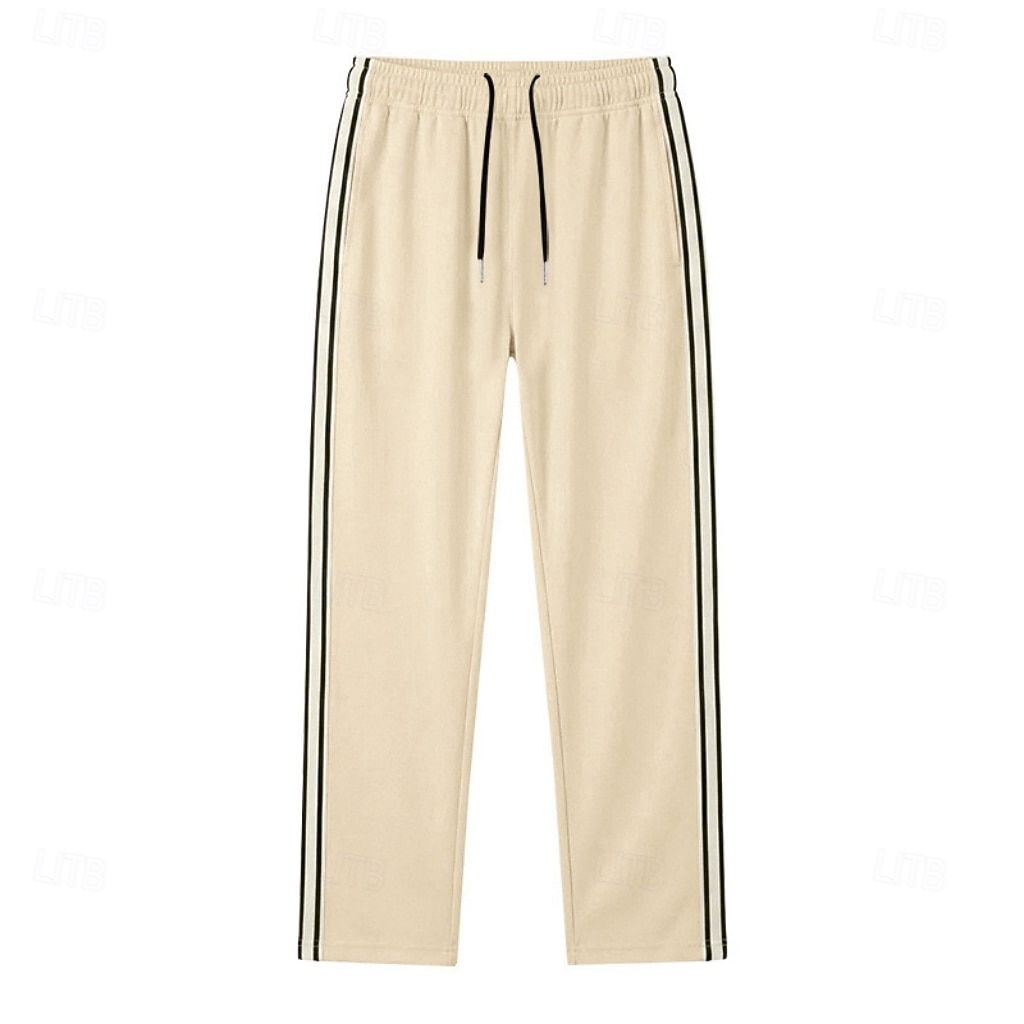 Hombre Pantalones Pantalones casuales Pantalones anchos Correa Bolsillo Cintura elástica A Rayas Comodidad Suave Casual Diario Exterior Vacaciones Moda Caqui Negro Microelástico 2026 - $21.99 –P18