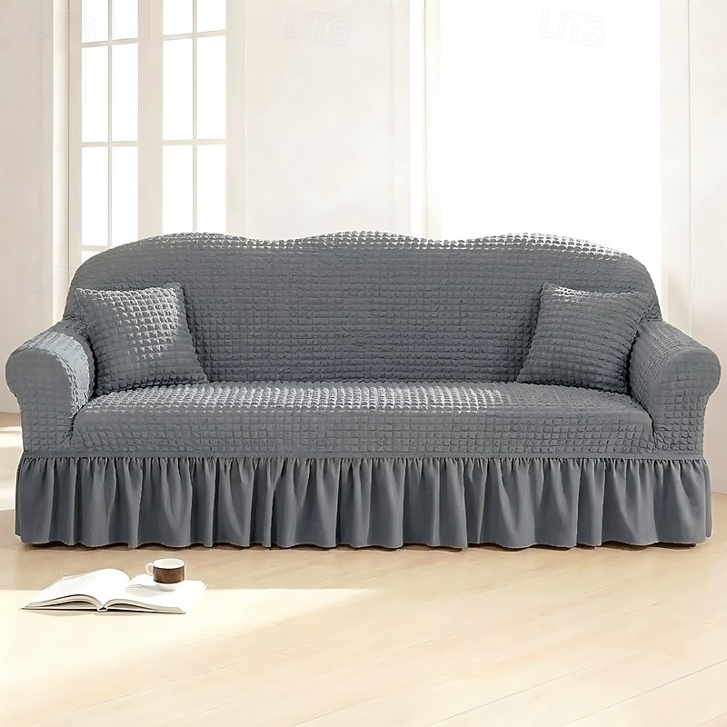 Country Style 3D Stretch Sofa Cover with Skirt, Washable Elastic Couch Slipcover for 1/2/3/4 Seater, Fitted Furniture Protector 2026 - $47.99 –P36