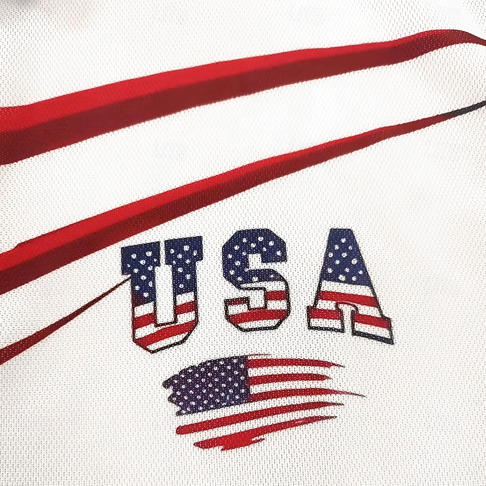 Camiseta Polo Masculina da 250ª Aniversário Patriótico da Bandeira Americana de Manga Curta e Gola para Golfe Casual de Verão de 2026 por $22.99 –P10