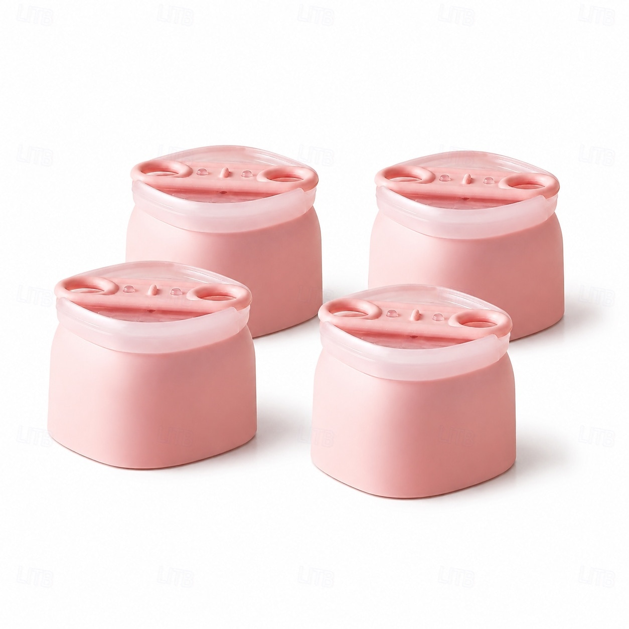 4 Pcs Silicone Ice Cube Trays with Lids and Popsicle Sticks, Large Ice Cube Mold, Easy Release Stackable Ice Maker for Whiskey, Bourbon, Cocktails, Iced Coffee, Juice, Smoothies, Homemade Popsicles 2026 - $12.99 –P10