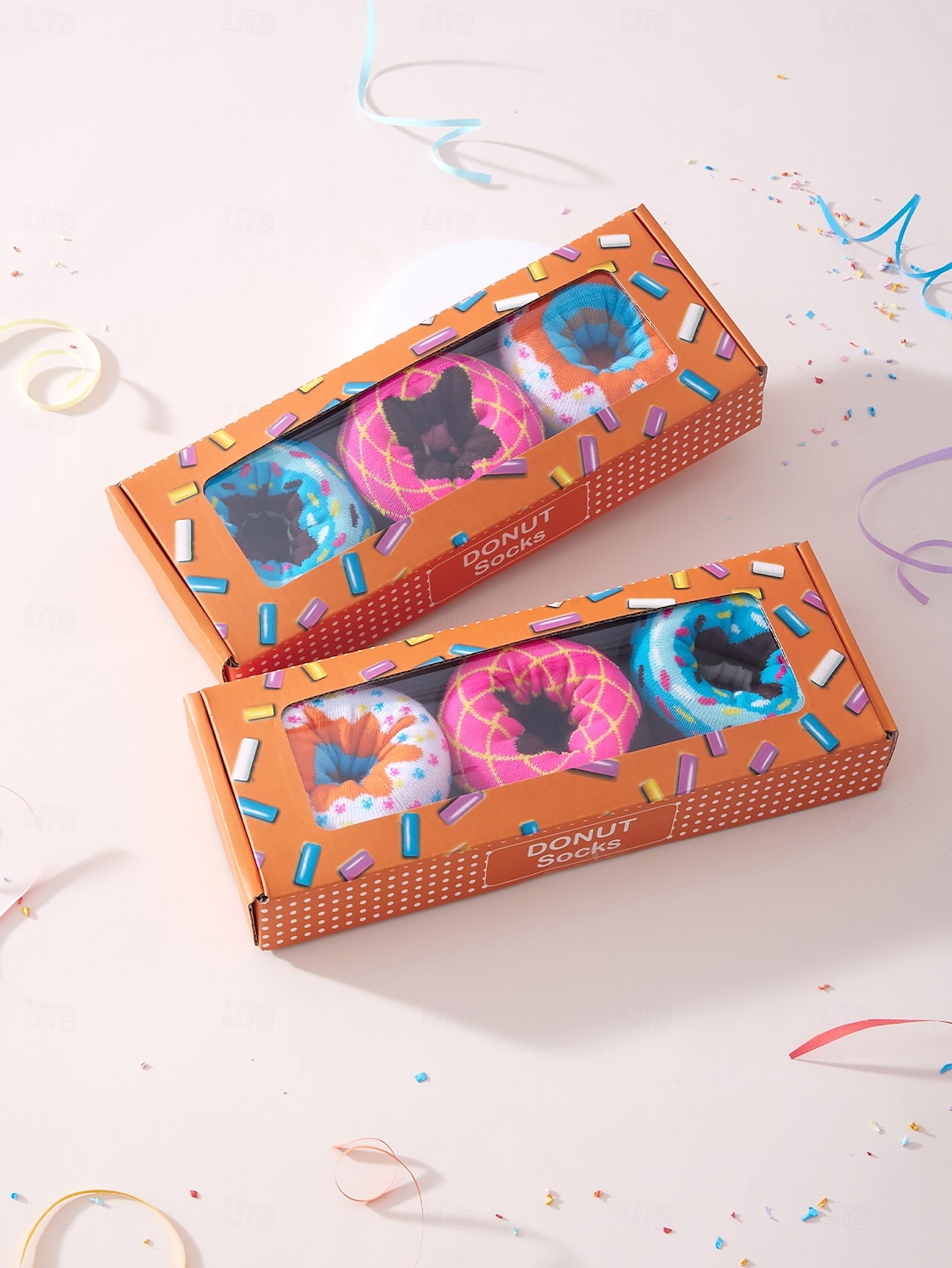 3 Pairs Novelty Donut Socks for Women Men, Funny Colorful Doughnut Patterned Cotton Crew Socks, Unique Foodie Gifts for Birthday Christmas, Creative Gag Gift for Donut Lovers, Stocking Stuffer 2026 - $17.99 –P14